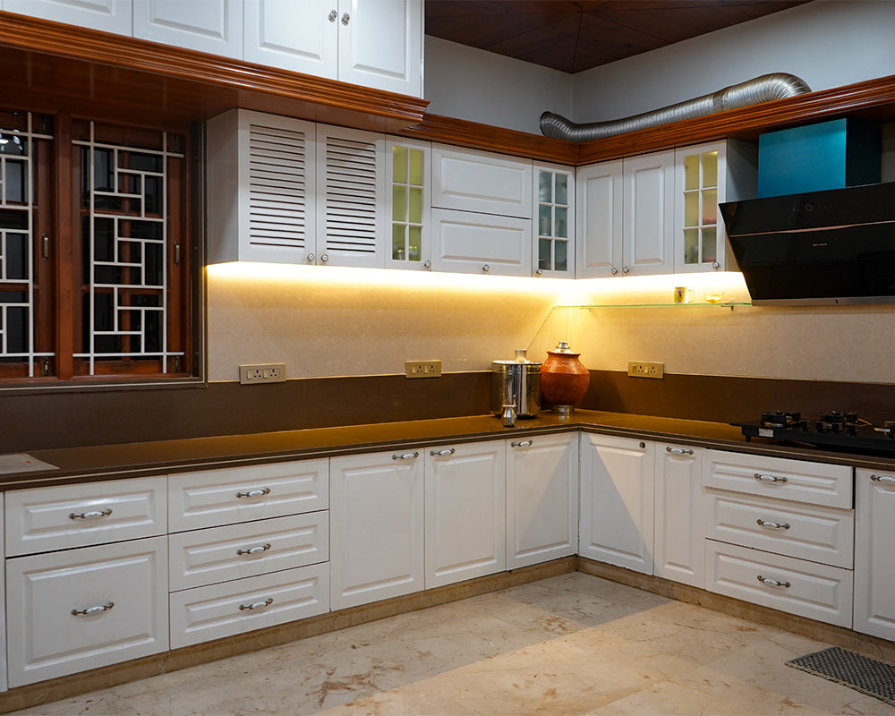 MAARK MODULAR KITCHEN U TYPE WITH LOFT