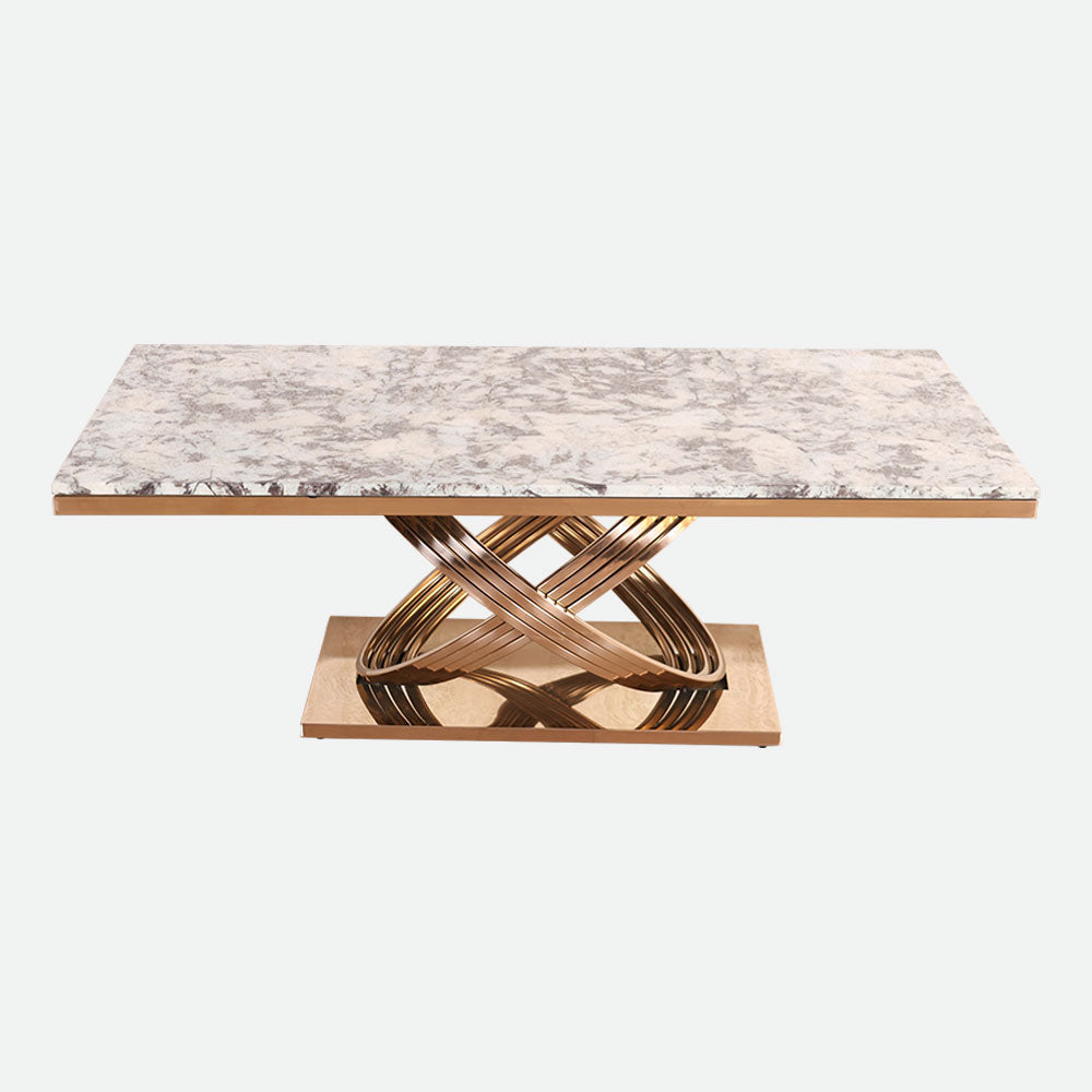 MAARK MARBLE TOP COFFEE TABLE CTM-W42 HT