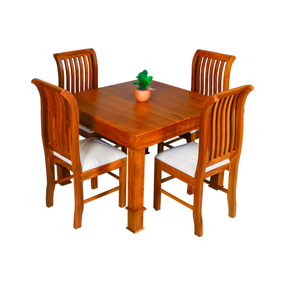 MAARK WOODEN TOP 4 SEATER DINING SET PALAKA-BI04 BI