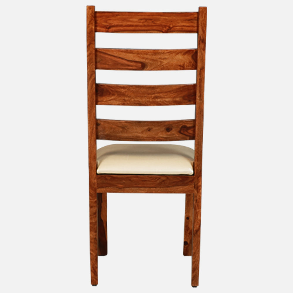 MAARK SHEESHAM WOOD 6 SEATER DINING SET (5.25*3) 1194 NATURAL FINISH SV