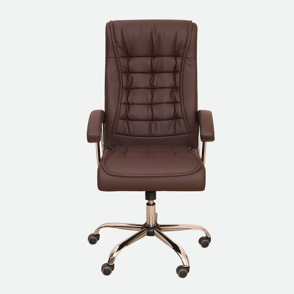MAARK HIGH BACK OFFICE CHAIR ES 025 BROWN SS