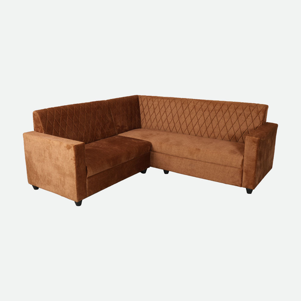 MAARK FABRIC CORNER SOFA (4+C+2) HONEY