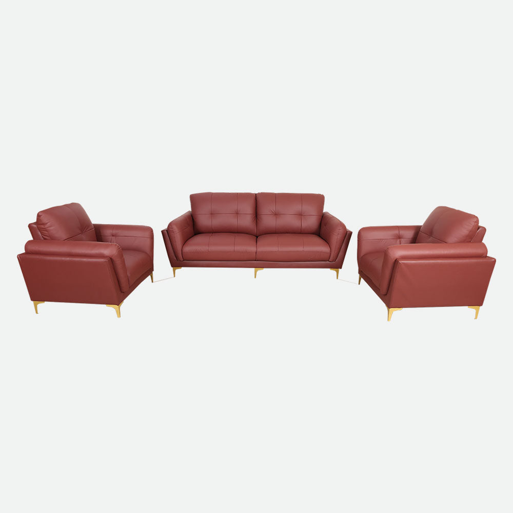 MAARK LEATHER SOFA SET (3+1+1) BAGAN