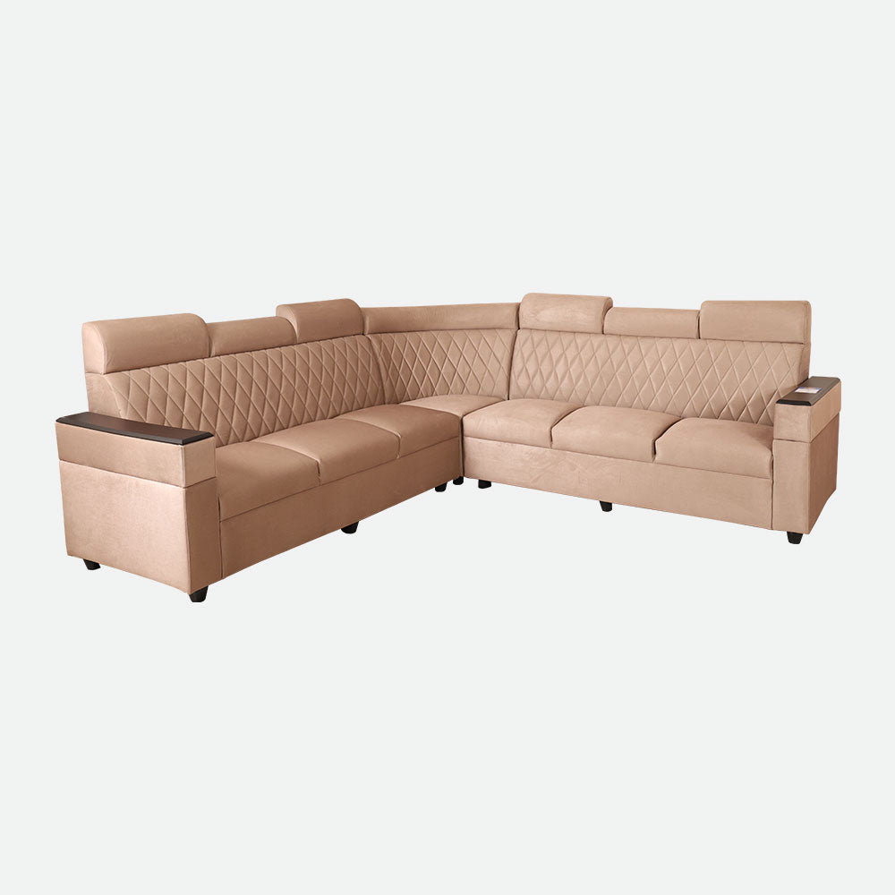MAARK FABRIC CORNER SOFA 6 SEATER IYARKAI