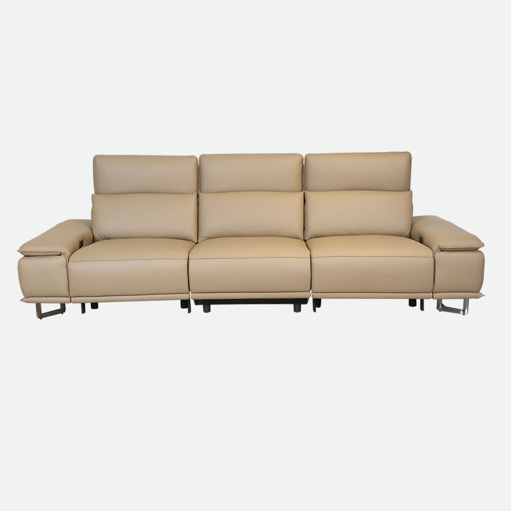 MAARK MOTORIZED RECLINER LEATHER SOFA SET (3R+2R) 2310 CAPPUCINO COLOUR HT