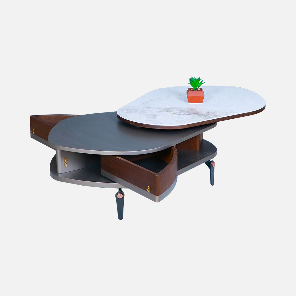 MAARK MARBLE TOP COFFEE TABLE CT-2109 HT