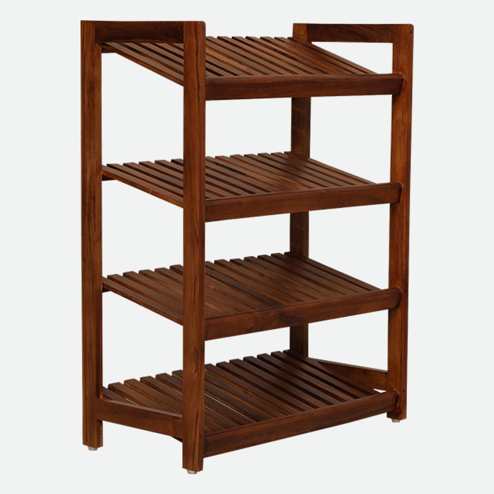 MAARK WOODEN CORNER STAND 4 LAYER 3 FEET VMG