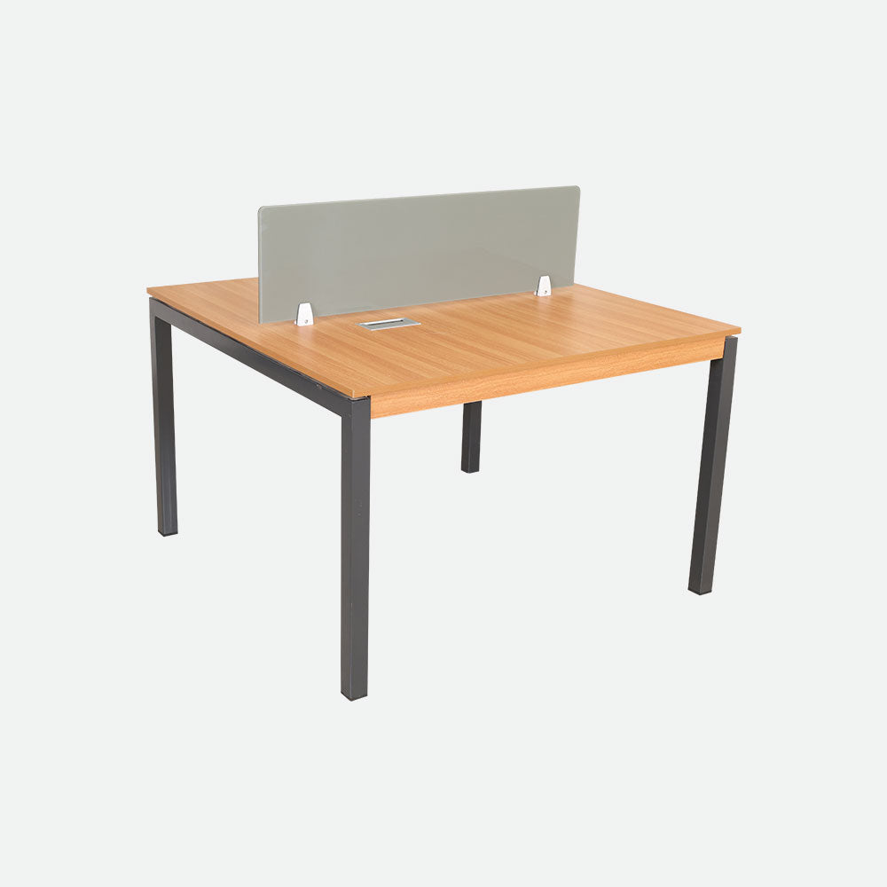 MAARK WORK STATION WITH STEEL FRAME AND GLASS 4*4