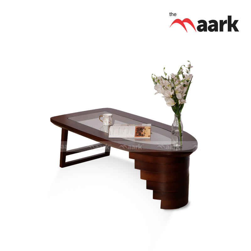 MAARK GLASS TOP COFFEE TABLE CTG-CC120 HT