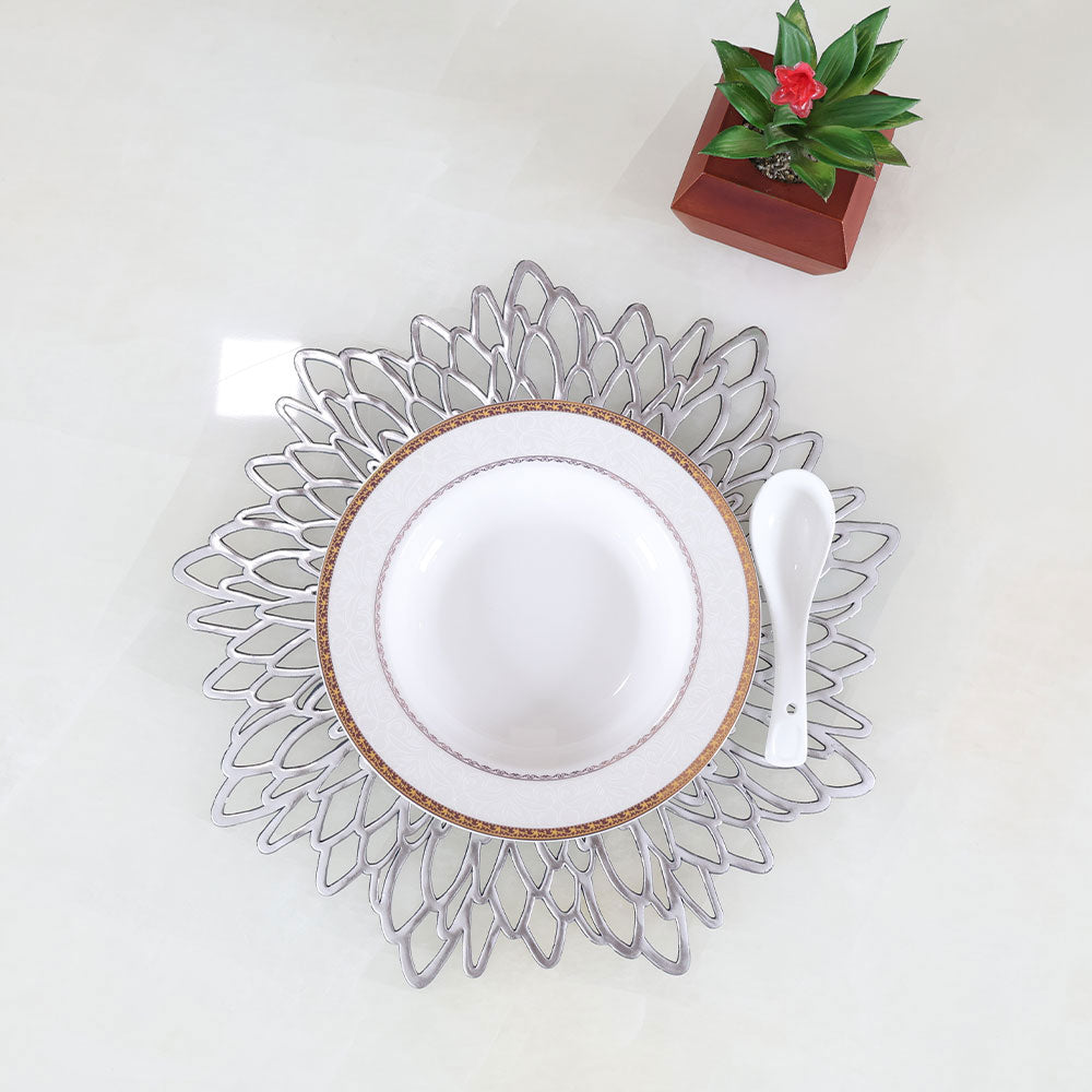 MAARK LEATHER PLACE MAT ROUND CC