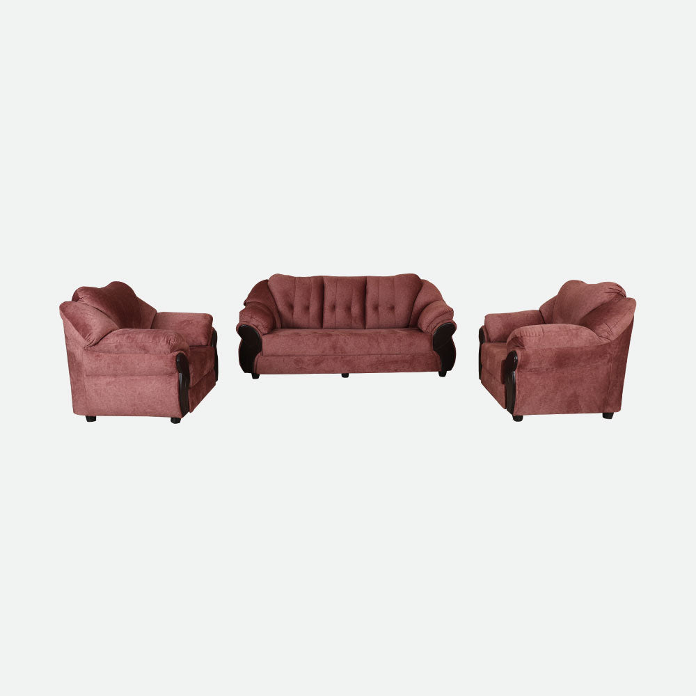 MAARK FABRIC SOFA SET (3+1+1) ROMANTIC