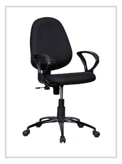 MAARK LOW BACK OFFICE CHAIR 3011 BLACK COLOUR AS