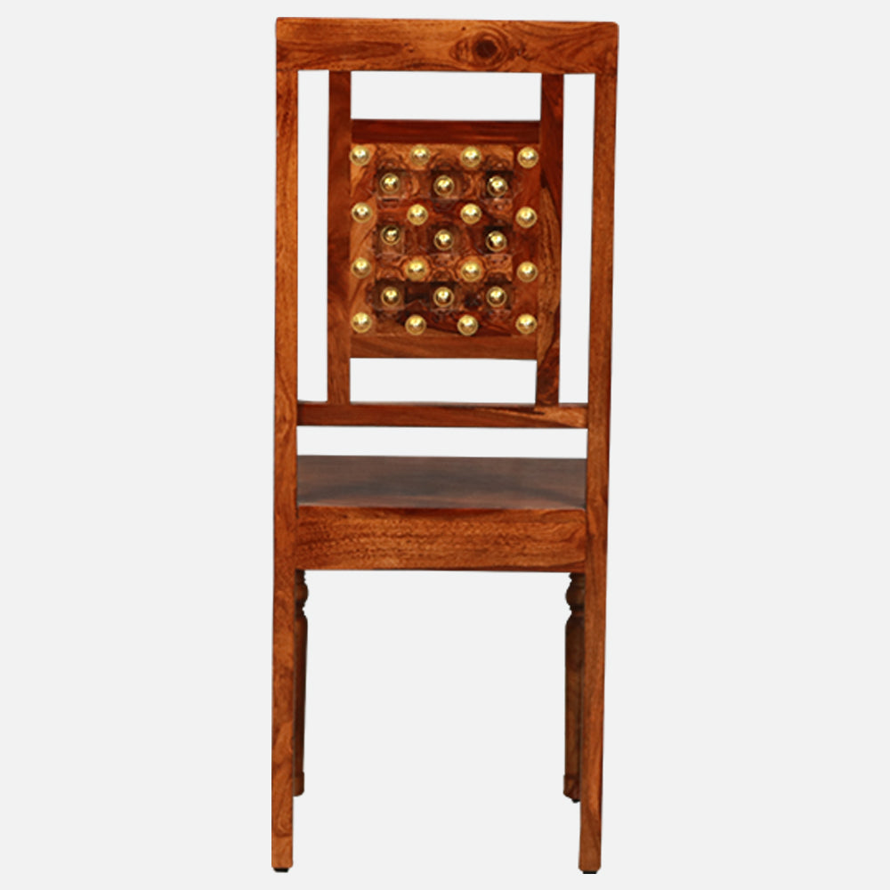 MAARK SHEESHAM WOOD 4 SEATER DINING SET (5*3) 1102 NATURAL FINISH SV