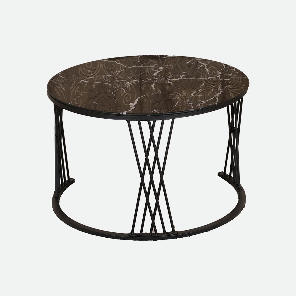 MAARK MARBLE TOP COFFEE TABLE SET BLC-7 HT