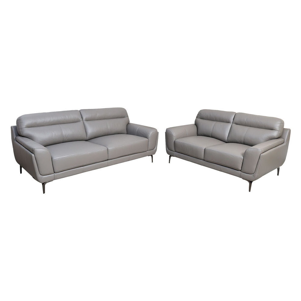 MAARK LEATHER SOFA SET (3+2) 6007 COL TAUPE ML