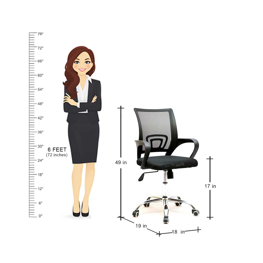 MAARK MEDIUM BACK OFFICE CHAIR 804 MESH GL