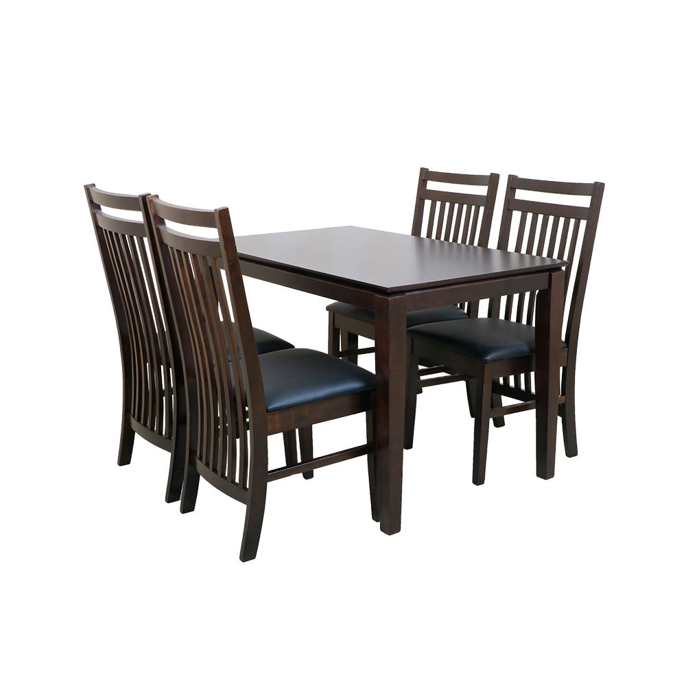 MAARK WOODEN TOP 4 SEATER DINING SET SAMURAI HT