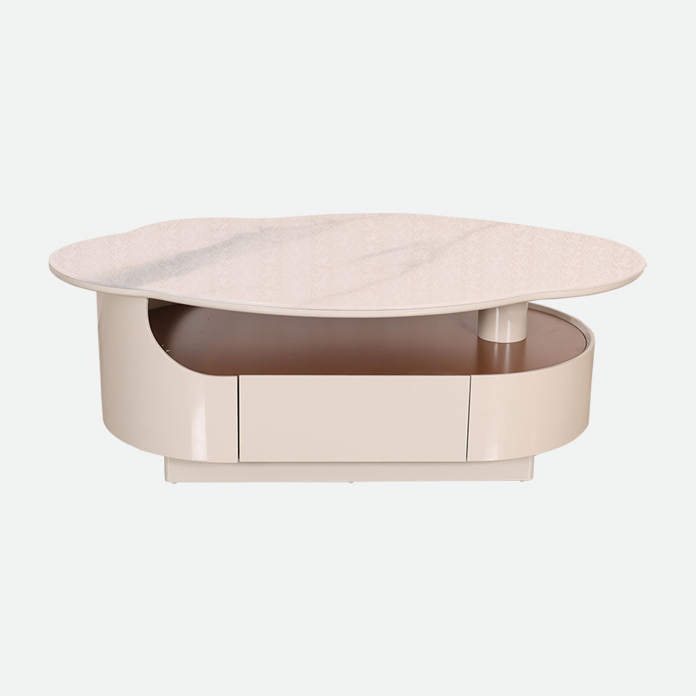 MAARK MARBLE TOP COFFEE TABLE 15 HT