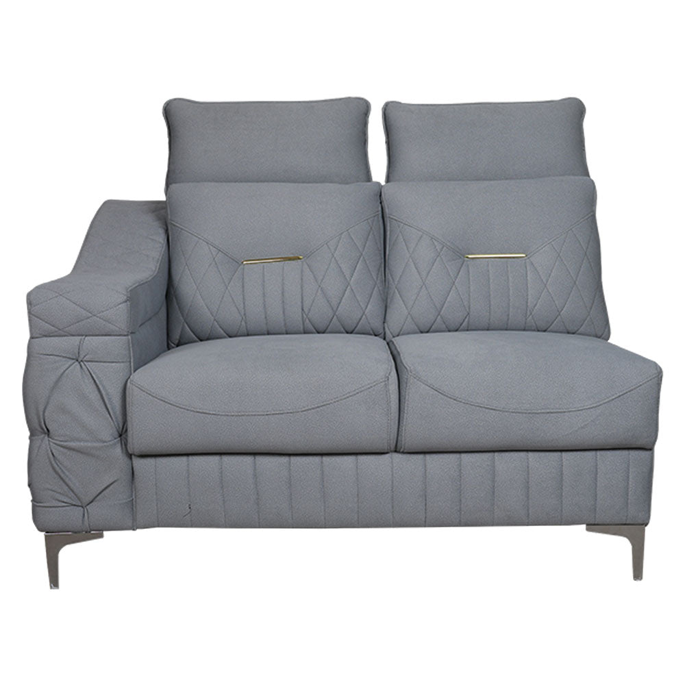 MAARK FABRIC CORNER SOFA 5 SEATER CAMEL BACK