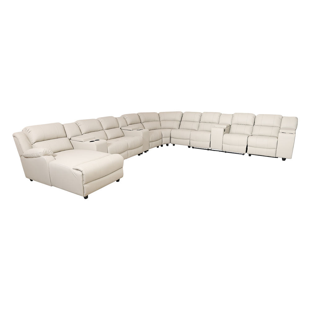 MAARK CORNER MOTORIZED RECLINER FABRIC SOFA (D+CONS+2+CONS+C+2+CONS+2+CONS) F211