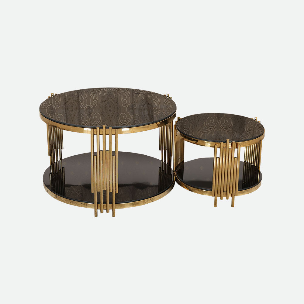 MAARK MARBLE TOP COFFEE TABLE SET CJ-11 HT