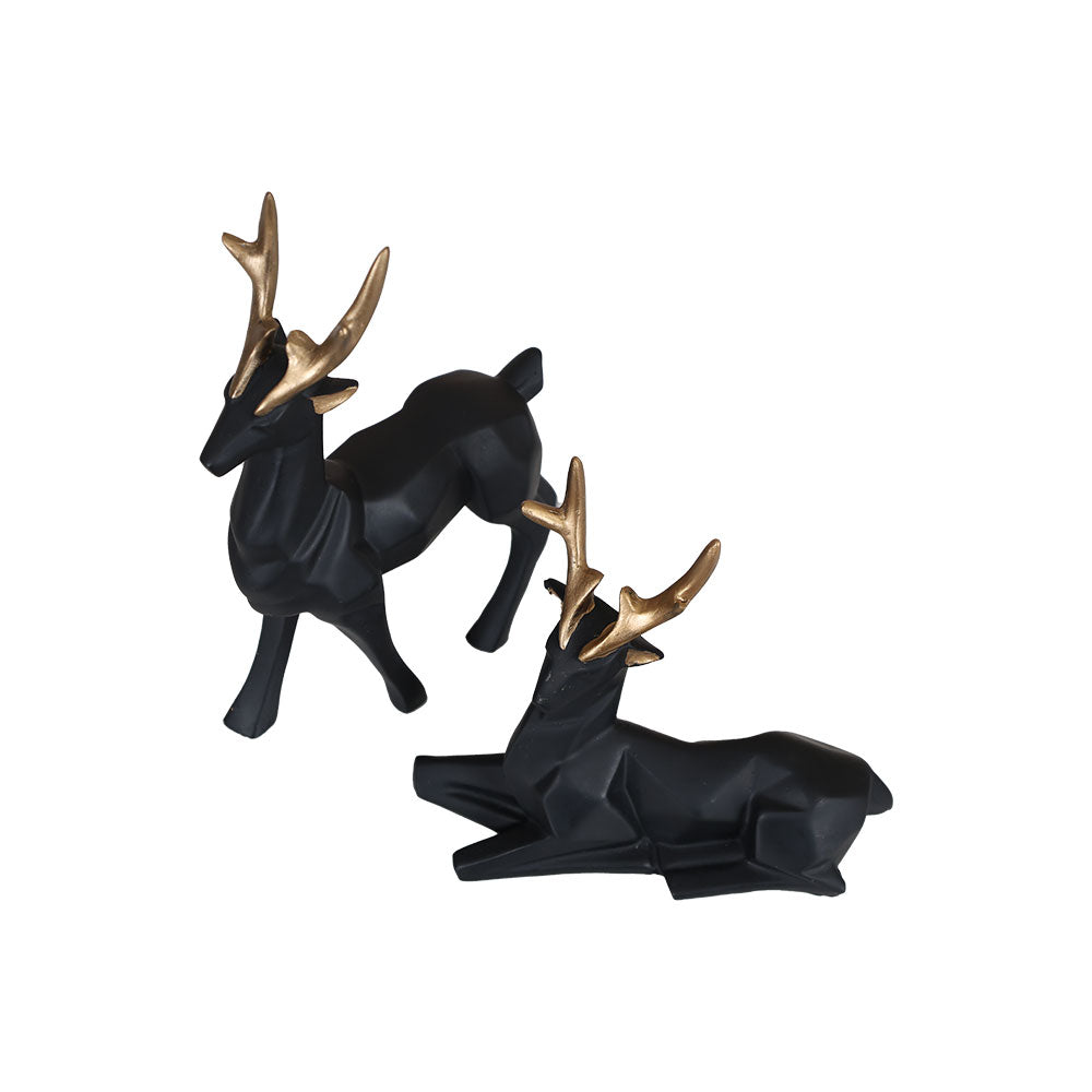 MAARK STATUE DEER SET OF 2 EH