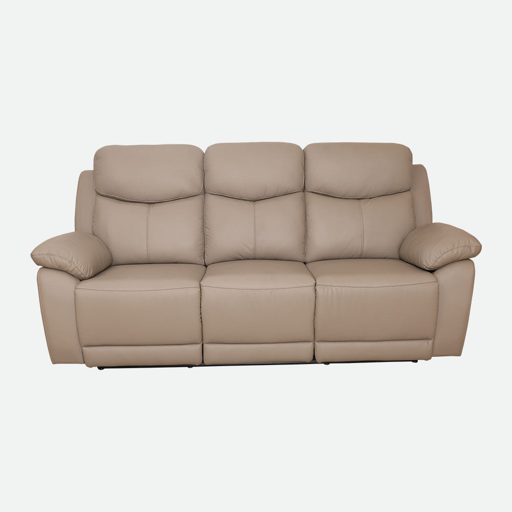 MAARK MOTORIZED RECLINER LEATHER SOFA SET (3R+2R) 1406-COFFEE HT