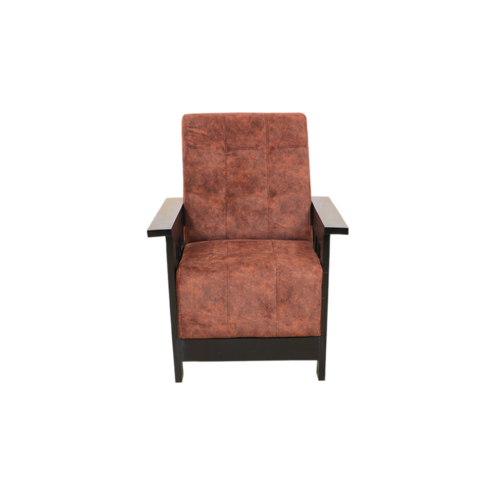 MAARK WOODEN SOFA SET (3+1+1) DELHI WALNUT COLOUR