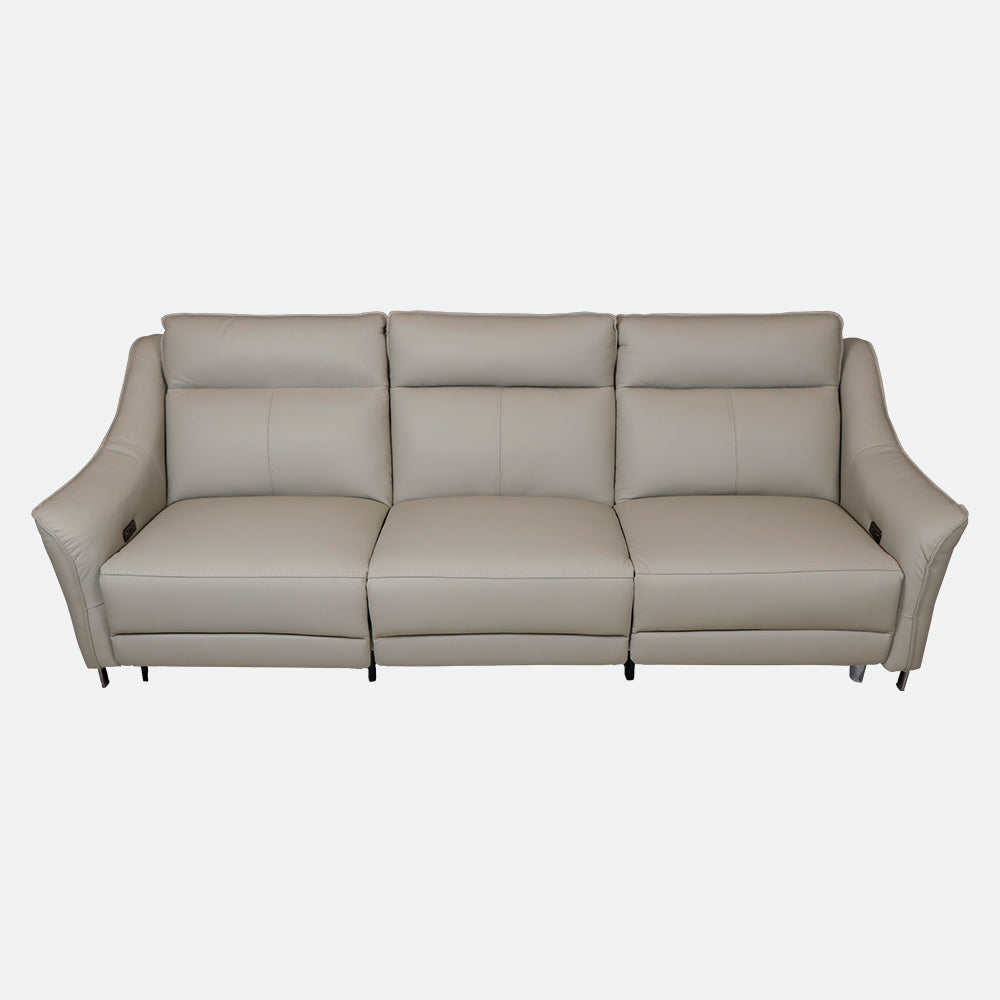 MAARK LEATHER SOFA SET (3+2) 2327 L.GRAY COLOUR HT