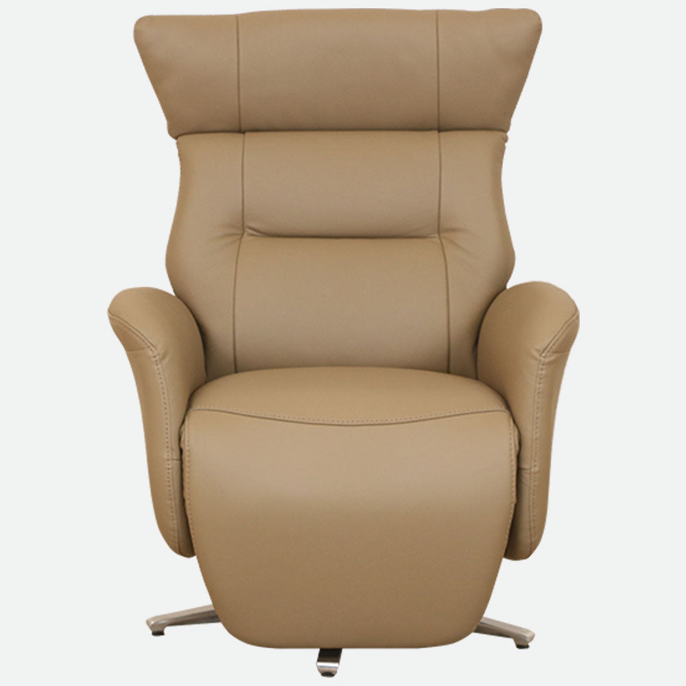 MAARK MOTORIZED RECLINER LEATHER SOFA SINGLE SEATER 76-6194-18 CAPACINO COLOUR HT