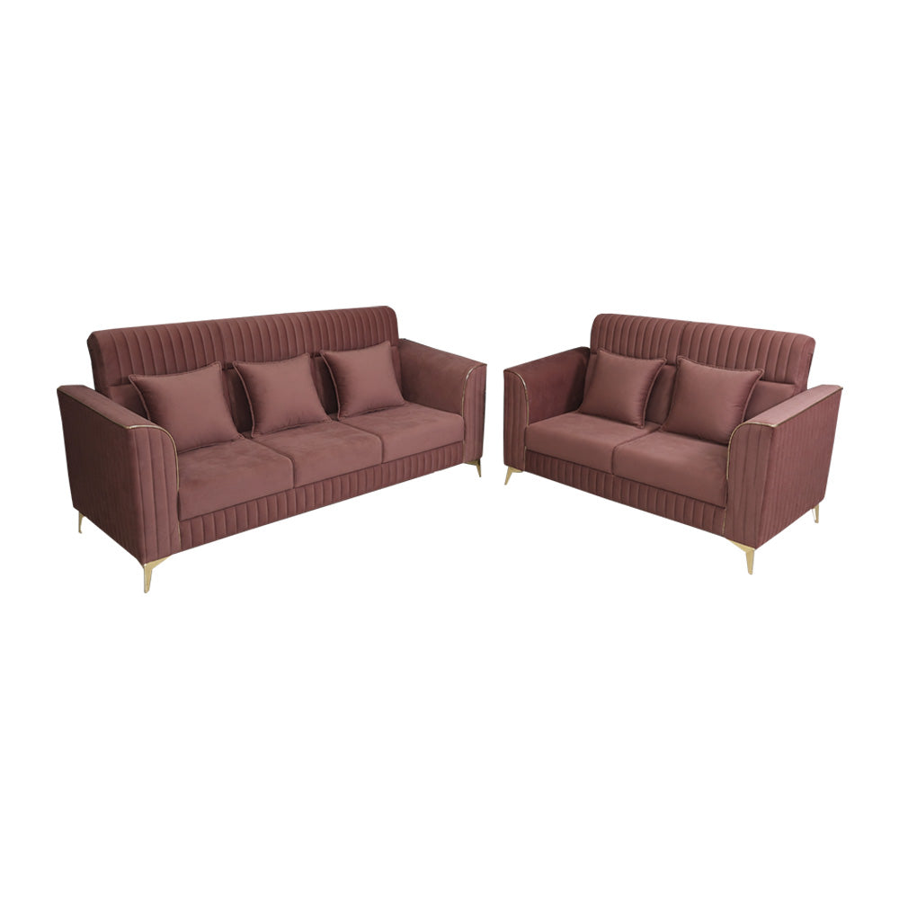 MAARK FABRIC SOFA SET (3+2) KAJU
