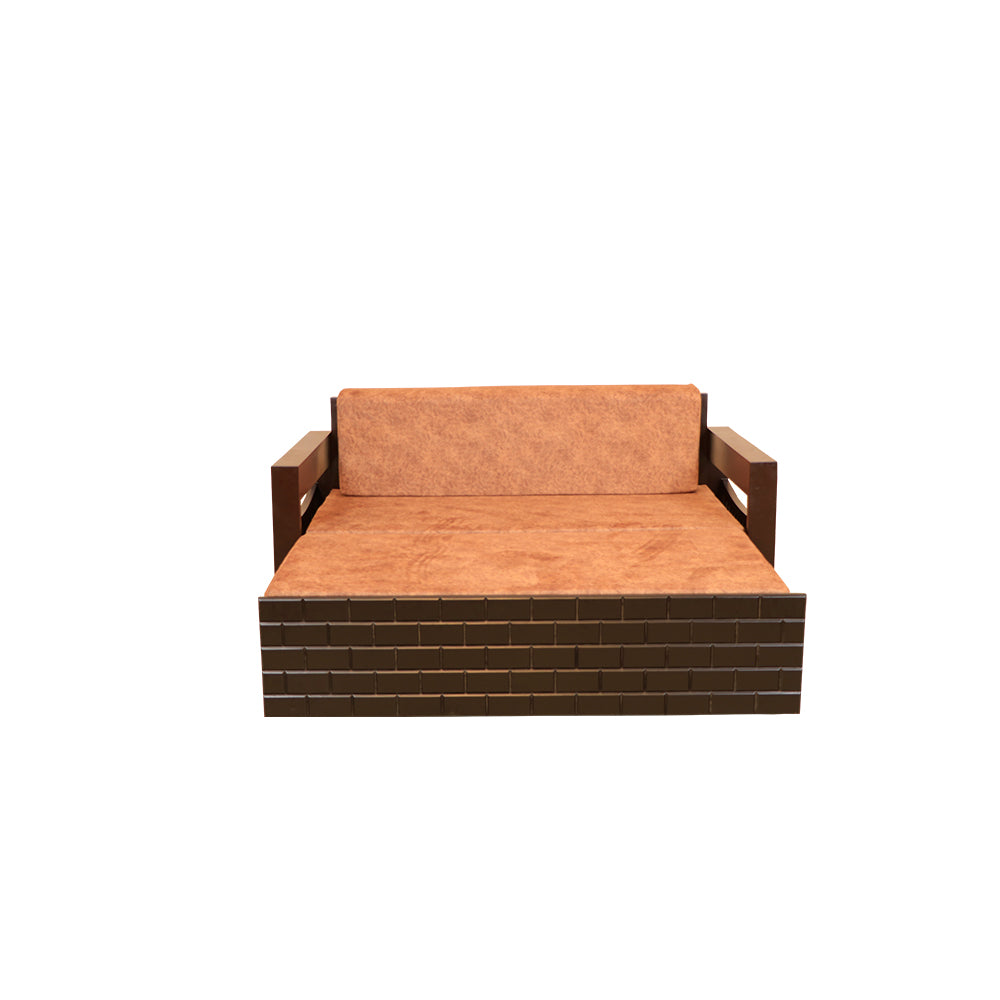 MAARK SOFA CUM BED 2 FOLD BROWN COLOUR