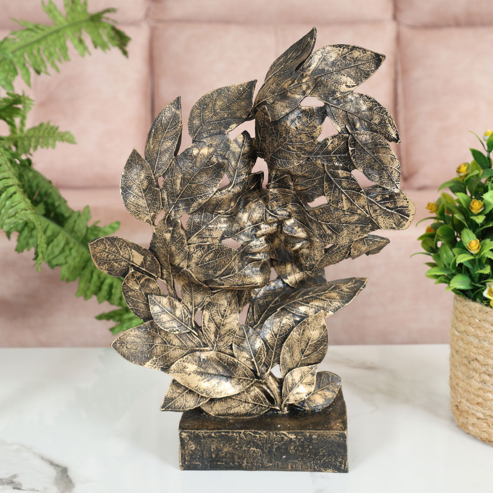 MAARK STATUE LEAF FACE COUPLE STATUE EH