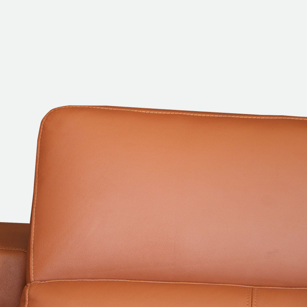 MAARK MOTORIZED RECLINER LEATHER SOFA SET (3R+2R+1R) 8356 TAN COLOUR HT