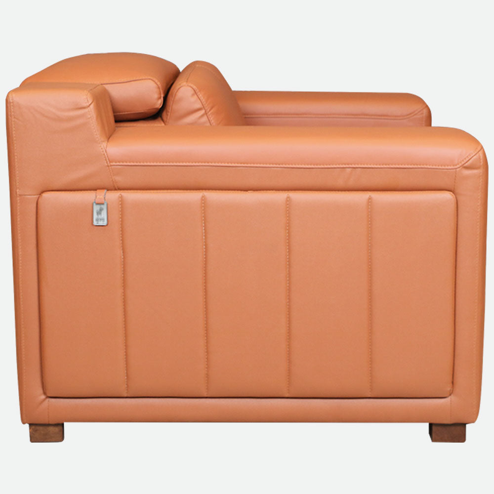 MAARK MOTORIZED RECLINER LEATHER SOFA SET (3R+2R+1R) 8356 TAN COLOUR HT