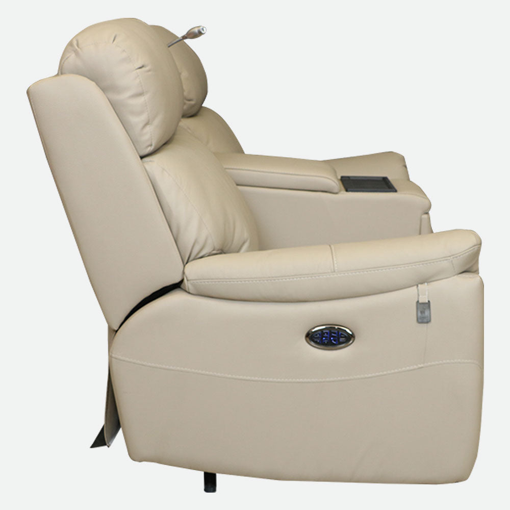 MAARK MOTORIZED RECLINER LEATHER SOFA SET (3R+2R+1R) EXCEL ARIES MALT COLOUR HT