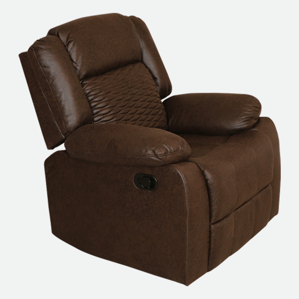 MAARK MANUAL RECLINER FABRIC SOFA SINGLE SEATER WAVE-6609 HT