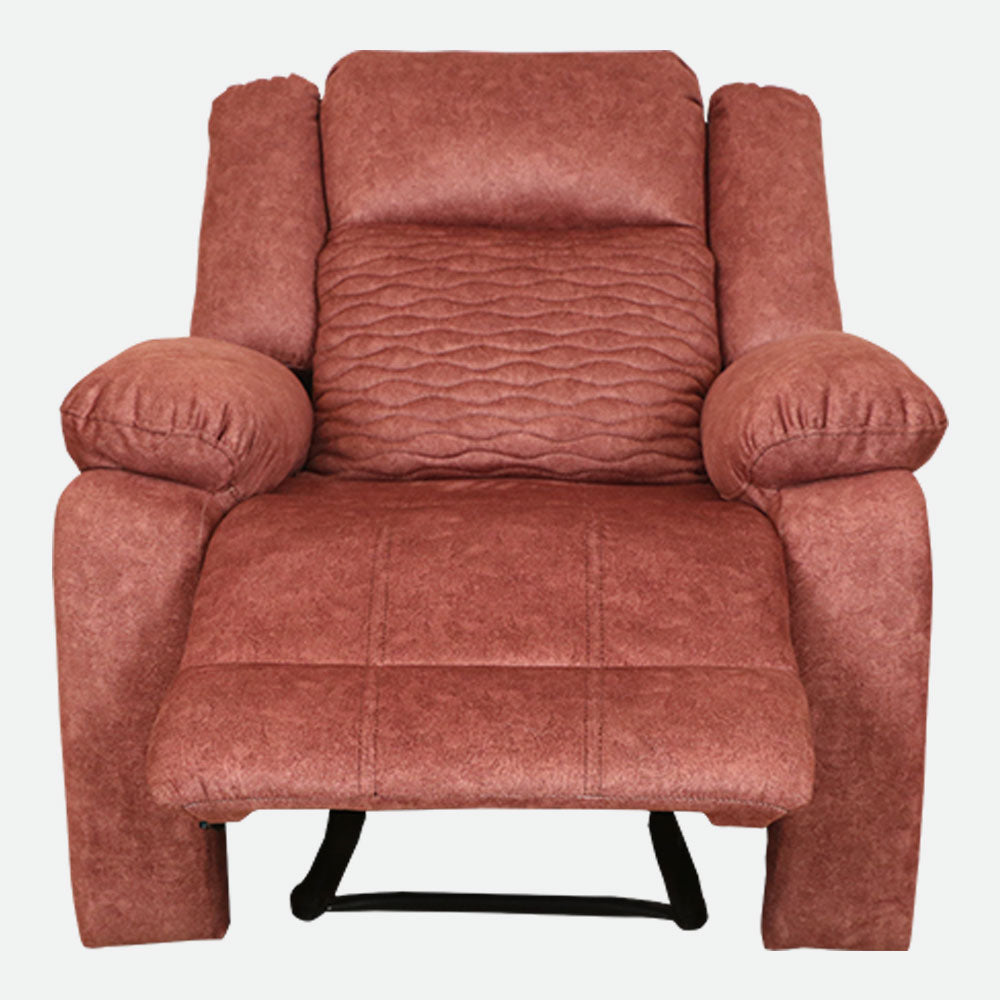 MAARK MANUAL RECLINER FABRIC SOFA SINGLE SEATER WAVE