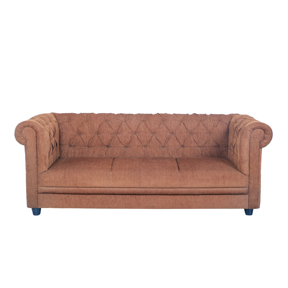 MAARK FABRIC SOFA SET (3+1+1) CHESTER BROWN COLOUR
