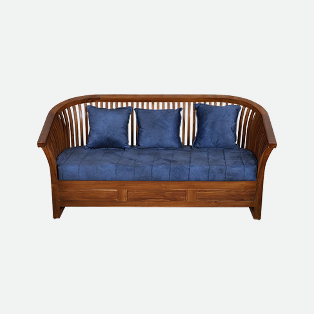 MAARK WOODEN SOFA SET (3+1+1) S-35 WCF