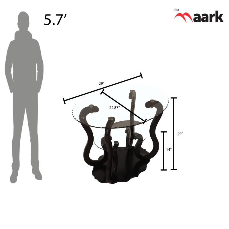 MAARK GLASS TOP COFFEE TABLE CTG-F05 HT