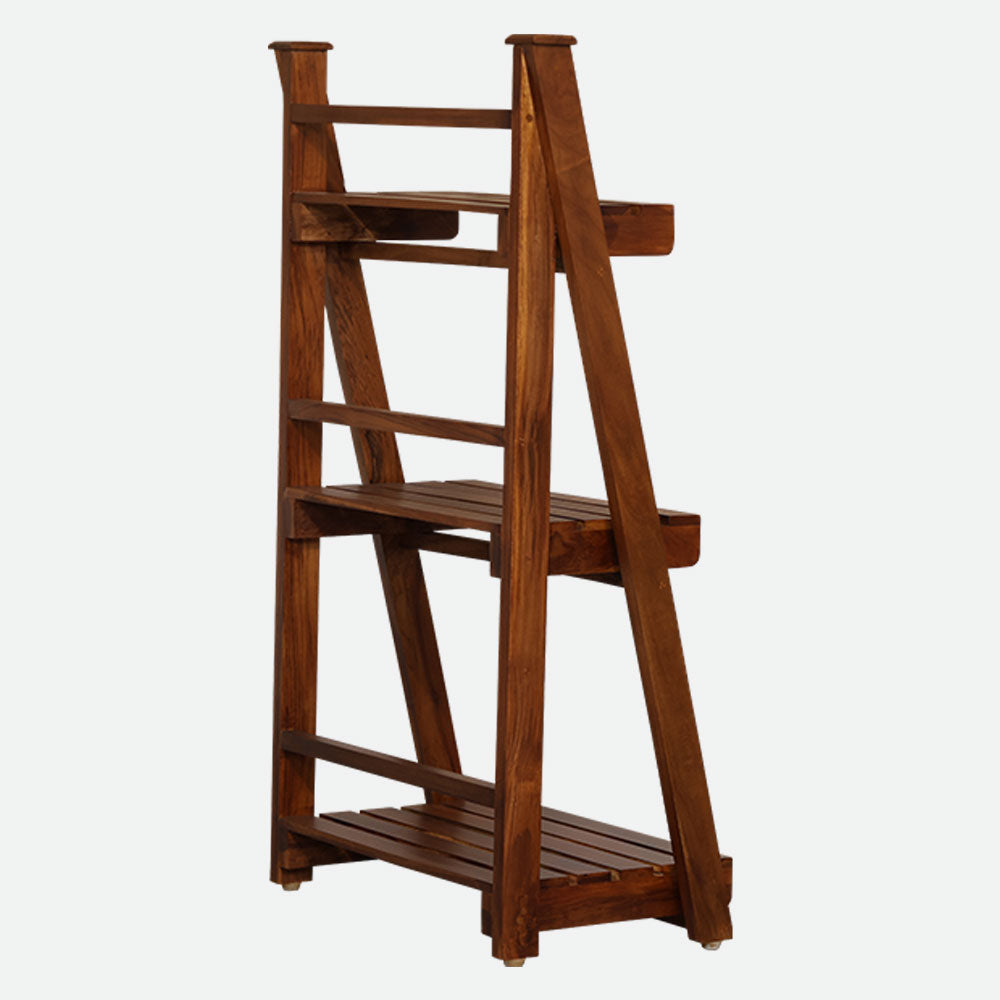 MAARK WOODEN CORNER STAND 3 FEET LADDER VMG
