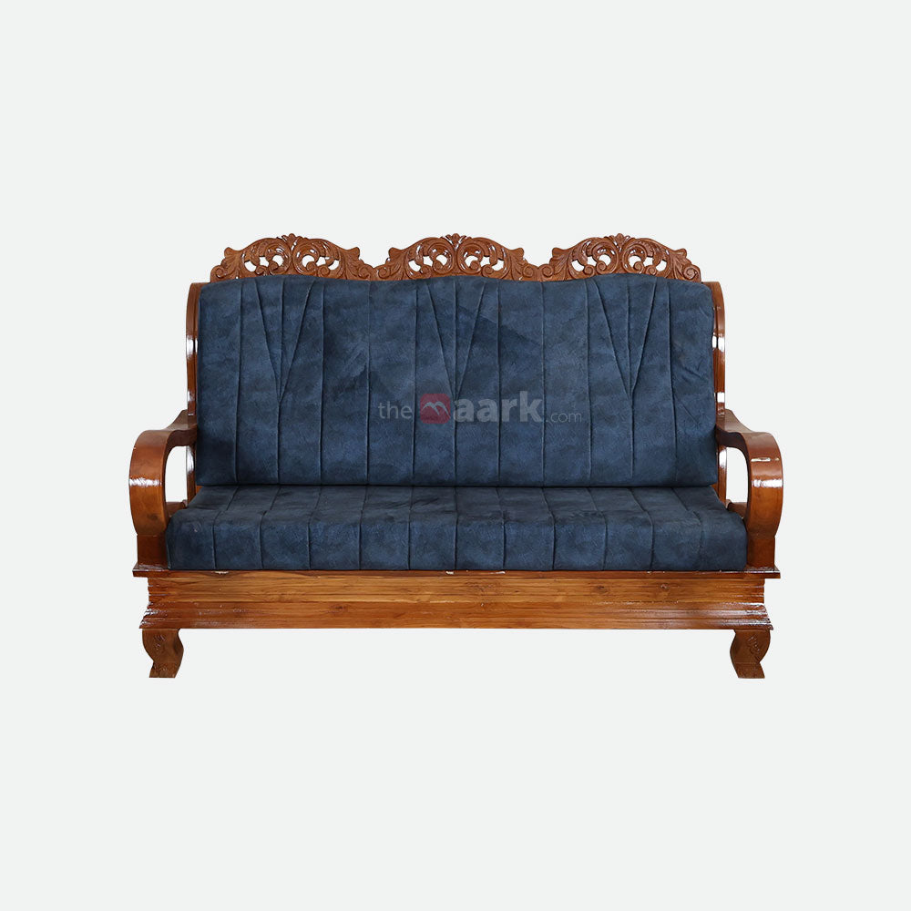MAARK WOODEN SOFA SET (3+1+1) S-44 WCF
