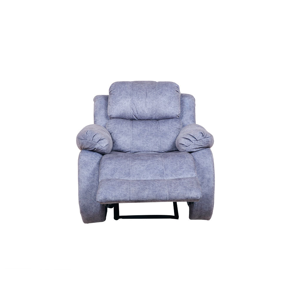 MAARK MANUAL RECLINER FABRIC SOFA SINGLE SEATER F211 GRAY COLOUR