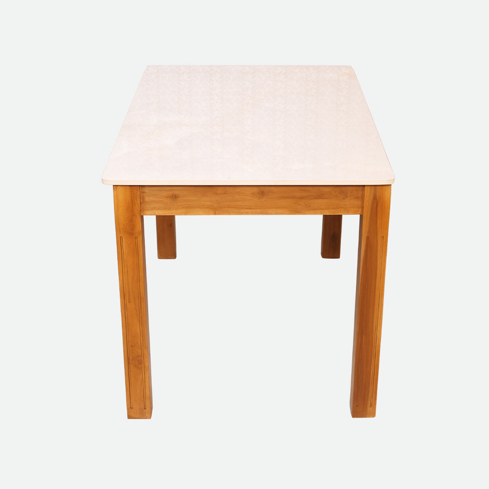 MAARK MARBLE TOP 4 SEATER DINING SET (1+2+BENCH) MEXICO