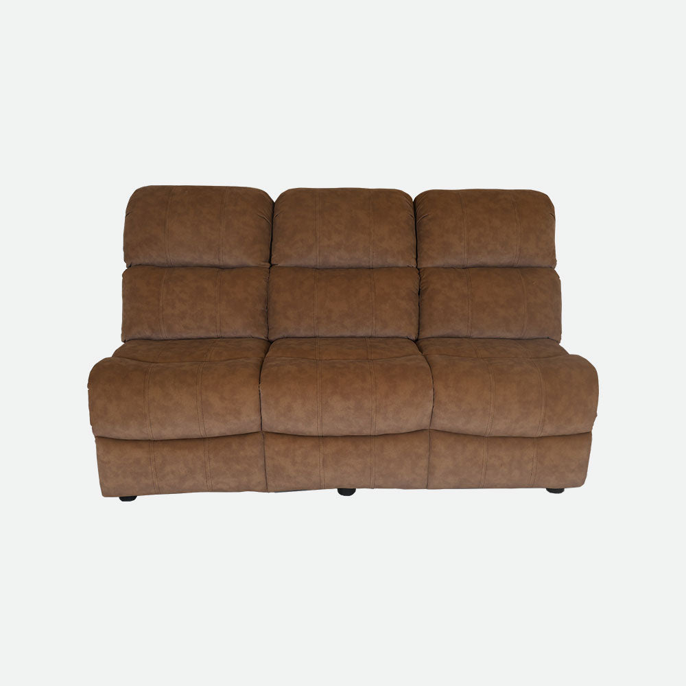 MAARK CORNER MANUAL RECLINER FABRIC SOFA 5 SEATER WITH DIWAN F211