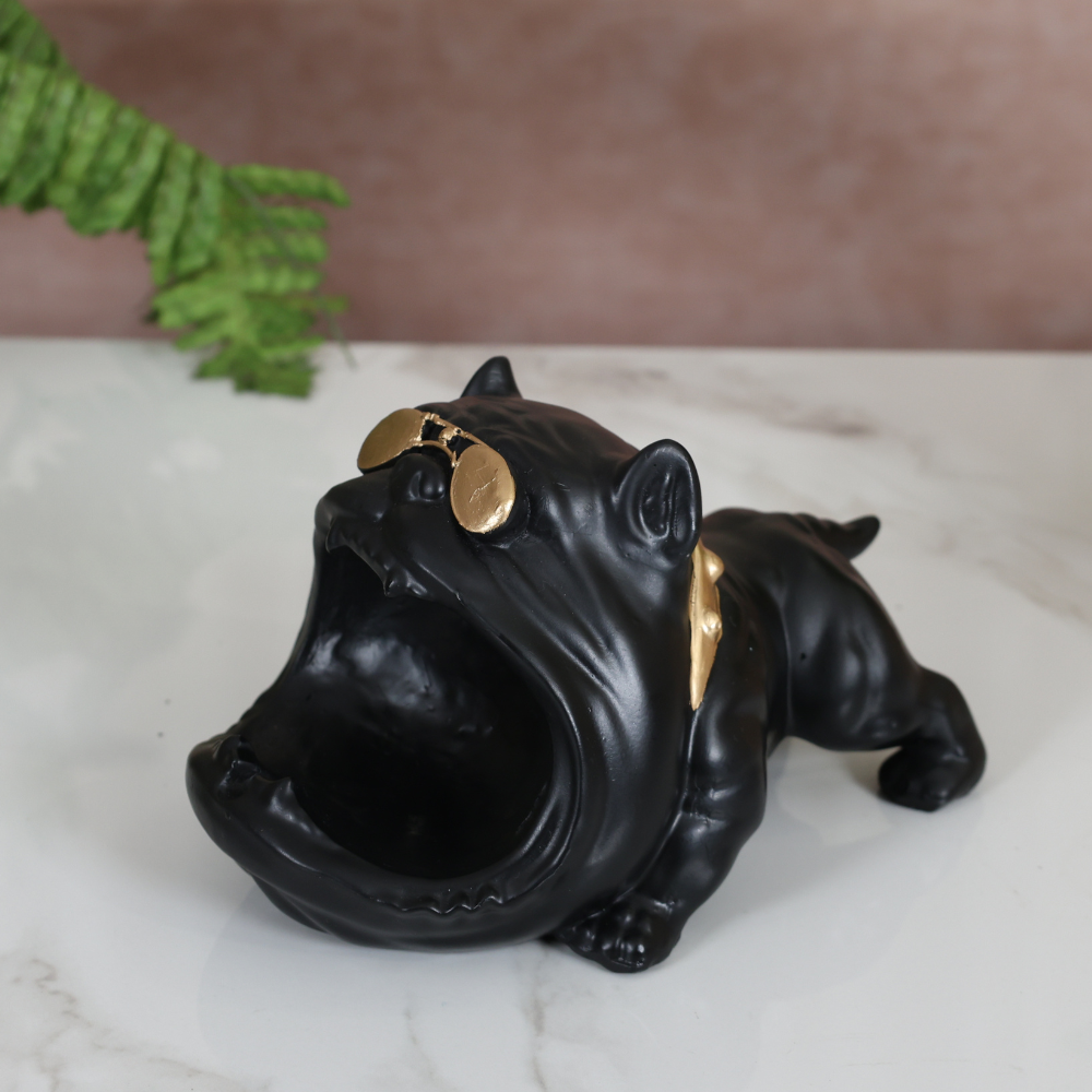 MAARK STATUE DOG ASH TRAY EH