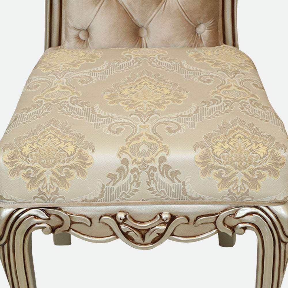 MAARK MARBLE TOP 6 SEATER DINING SET 6001 BF