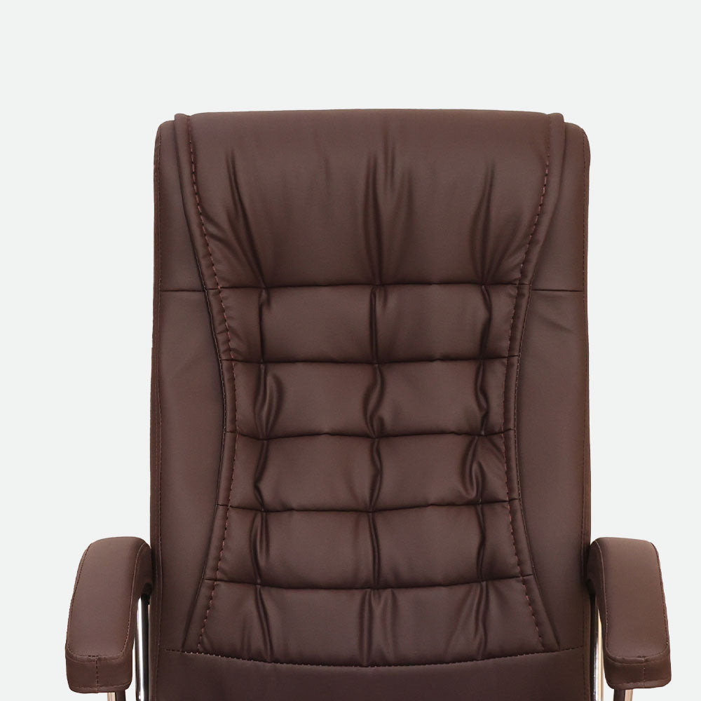 MAARK HIGH BACK OFFICE CHAIR ES 025 BROWN SS