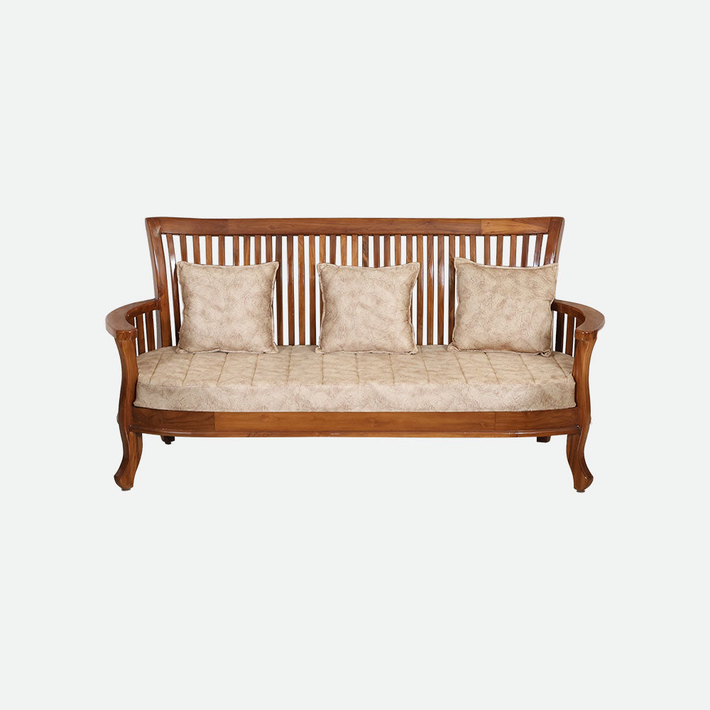 MAARK WOODEN SOFA SET (3+1+1) S-45 WCF